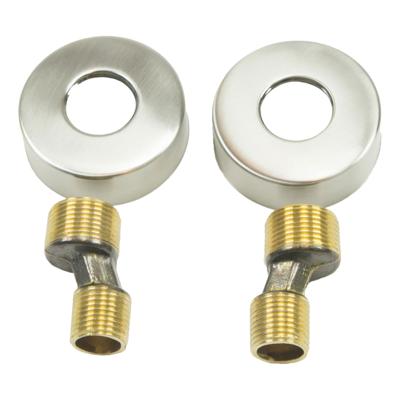 Riko s-koppeling set met rozet 1/2" x 3/4" | Geborsteld staal Riko s-koppeling set met rozet 1/2" x 3/4" | Geborsteld staal