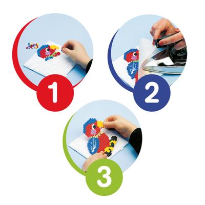 Hama strijkkralenbordjes maxi cirkel en vierkant