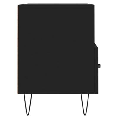 Tv-meubel 80x36x50 cm bewerkt hout zwart