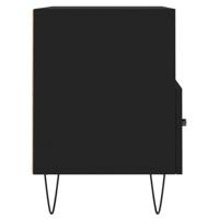 Tv-meubel 80x36x50 cm bewerkt hout zwart - thumbnail