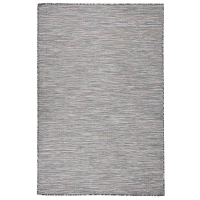VidaXL Buitenkleed platgeweven 120x170 cm bruin en blauw