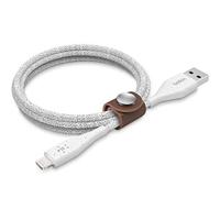 DuraTek Plus Lightning/USB-A-kabel met leren bandje - thumbnail