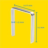 Rapid Nieten Type 140 Gegalvaniseerd, Box 5000st Lengte 14mm - thumbnail