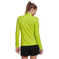 adidas Entrada 22 Trainingstrui 1/4-Zip Dames Lichtgroen Wit - thumbnail