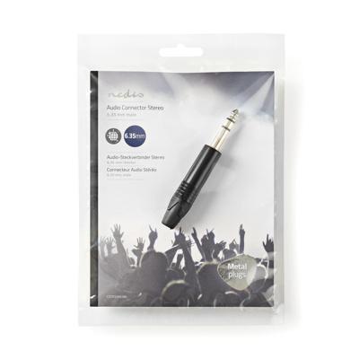 Nedis 6,35 mm Audioconnector | Male | Soldeer | 6.0 mm | 1 stuks - COTP23901BK COTP23901BK