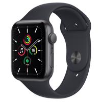 Refurbished Apple Watch SE 2020 GPS 44 mm Space Gray Als nieuw - thumbnail