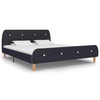 Bedframe stof donkergrijs 160x200 cm - thumbnail