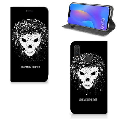 Mobiel BookCase Huawei P Smart Plus Skull Hair Mobiel BookCase Huawei P Smart Plus Skull Hair