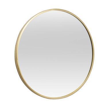 Spiegel Madrid - goudkleurig metaal - Ø40 cm