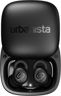 Urbanista Porto Mini-slaaphoofdtelefoon, slaapoordopjes, ruisonderdrukkende oortelefoon voor zijslapers, 27 uur afspelen, verstelbare slaaptimer, comfortabel plat ontwerp, Bluetooth 5.4, 3 EQ-modi