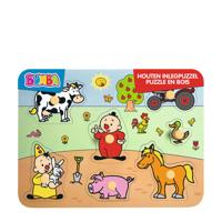 Bumba Studio 100 vormenpuzzel boerderij junior hout 7 stukjes - thumbnail