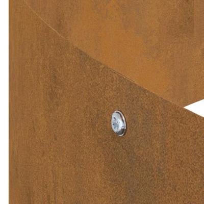 Tuin Bloempot Bruin 120 x 120 x 20 cm Cortenstaal