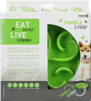 Eat Slow Live Longer Tumble Feeder Green - thumbnail