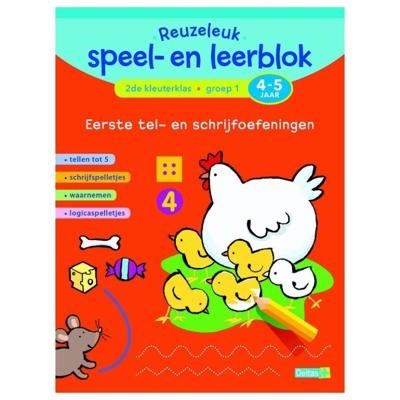 Reuzeleuk speel- en leerblok Tel- en schrijfoefeningen (4-5 j.)
