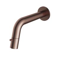 Fonteinkraan Inbouw Hotbath Cobber 1-knop gebogen 18.6 cm Inkortbaar Geborsteld Koper PVD - thumbnail