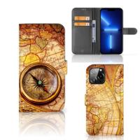 iPhone 13 Pro Max | Flip Cover | Kompas | Portemonnee hoesje - thumbnail