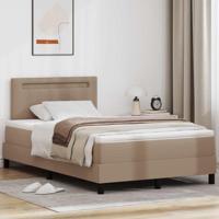 Bedframe met matras Cappuccino 120 x 190 cm Kunstleer - thumbnail