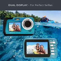 Aquapix W3048-I Edge Iceblue Digitale camera 48 Mpix Ice, Blue Onderwatercamera, Frontdisplay - thumbnail