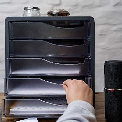 Rotho Spacemaker Bureau Ladenbak 5 Dichte Lades Transparant