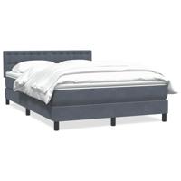 Boxspring met matras fluweel donkergrijs 160x220 cm - thumbnail