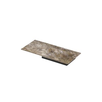 INK Post Wastafel keramische slab envelop bak rechts zonder kraangat 100x45x1 Earth glossy INK Post Wastafel keramische slab envelop bak rechts zonder kraangat 100x45x1 Earth glossy