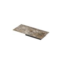 INK Post Wastafel keramische slab envelop bak rechts zonder kraangat 100x45x1 Earth glossy - thumbnail