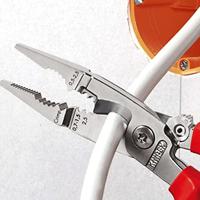 Knipex Elektro installatietang geïsoleerd | Meercomponenten-omhullingen | VDE-gekeurd | Geïntegreerde openingsveer - 13 96 200 T BK - thumbnail