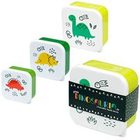 Set 3 Lunch Box S/M/L- Dinosauria Jr - thumbnail