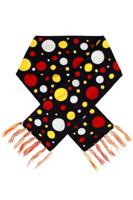 Oeteldonk sjaal rood/wit/geel confetti - thumbnail