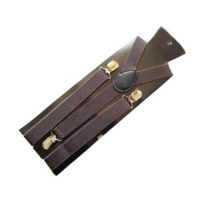 Candy-gekleurde stretch polyester verstelbare schouderriem clip (koffie)