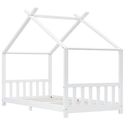 Kinderbedframe massief grenenhout wit 90x200 cm Kinderbedframe massief grenenhout wit 90x200 cm