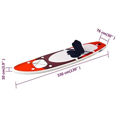 Stand Up Paddleboardset opblaasbaar 330x76x10 cm rood