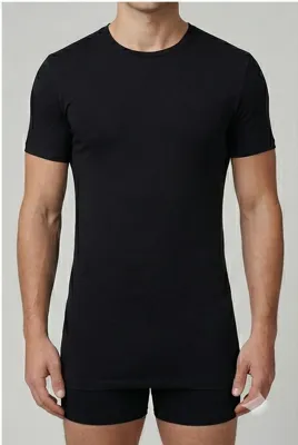 Beeren Men T-Shirt Ronde Hals Zwart ( 3 Pack) Extra Lang