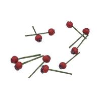 10 stuks 1:12 fruit simulatie Hawthorn keuken accessoire mini huis speelgoed (rood) - thumbnail