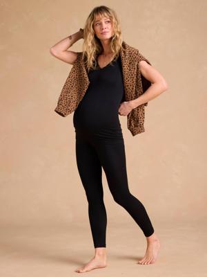 2-delige zwangerschapsset naadloze kant zwart