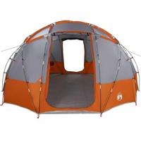 Tent met dak Grijs en oranje Large Polyester en glasvezel - thumbnail