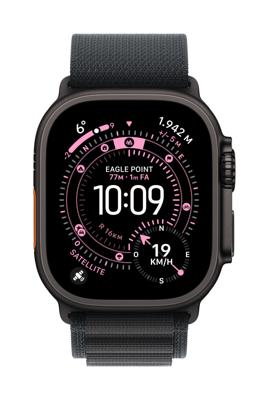 Apple Watch Band - Alpine Loop - 49 mm - Zwart - Small
