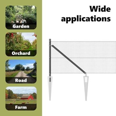 VidaXL Afrasteringspaal grijs 25 x 0,4 m (12 x 12 mm gaas)
