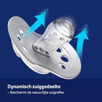 Fopspeen 3-6 maanden harmony light grey/dark grey 2 Stuks - thumbnail