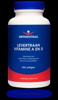 OrthoVitaal Levertraan Vitamine A en D 200 Softgels - thumbnail
