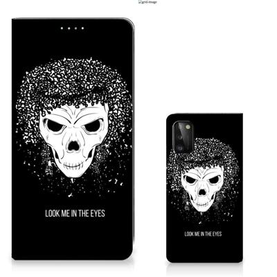 Mobiel BookCase Samsung Galaxy A41 Skull Hair Mobiel BookCase Samsung Galaxy A41 Skull Hair