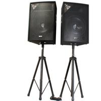 Vonyx SL15 disco speakers - 1600W 2-weg speakerset met 15'' woofers - thumbnail