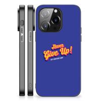 iPhone 14 Pro | Telefoon Hoesje | met tekst Never Give Up - thumbnail