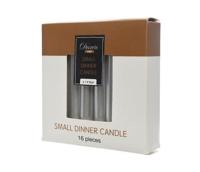 everlands kunstkerstboomkaarsjes 16 stuks zilver - thumbnail