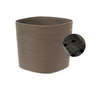 Zelfwaterende bloempot Garden ID Taupe 25 x 25 cm - thumbnail