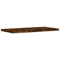 Wandschappen 4 st 40x20x1,5 cm bewerkt hout gerookt eikenkleur - thumbnail