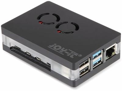 Joy-it RB-CaseP4+03 SBC-behuizing Geschikt voor serie: Raspberry Pi® Incl. actieve koeler, Met magneetsluiting Transparant Joy-it RB-CaseP4+03 SBC-behuizing Geschikt voor serie: Raspberry Pi® Incl. actieve koeler, Met magneetsluiting Transparant