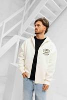 Equalité Arid Oversized Full Zip Hoodie Heren Gebroken Wit/Beige - Maat L - Kleur: BeigeGebroken Wit | Soccerfanshop - thumbnail