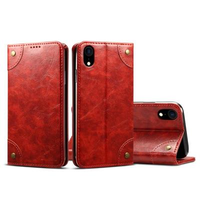 Voor iPhone XR barok eenvoudige horizontale Flip lederen draagtas met houder & kaartsleuven & portemonnee (rood) Voor iPhone XR barok eenvoudige horizontale Flip lederen draagtas met houder & kaartsleuven & portemonnee (rood)