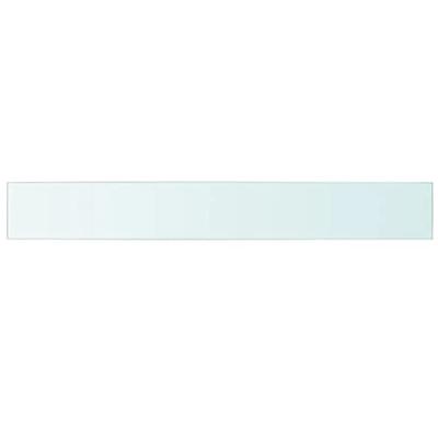 Wandschap transparant 110x20 cm glas
